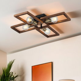 Opviq Era - 73-14 Lámpara de araña en metal y madera